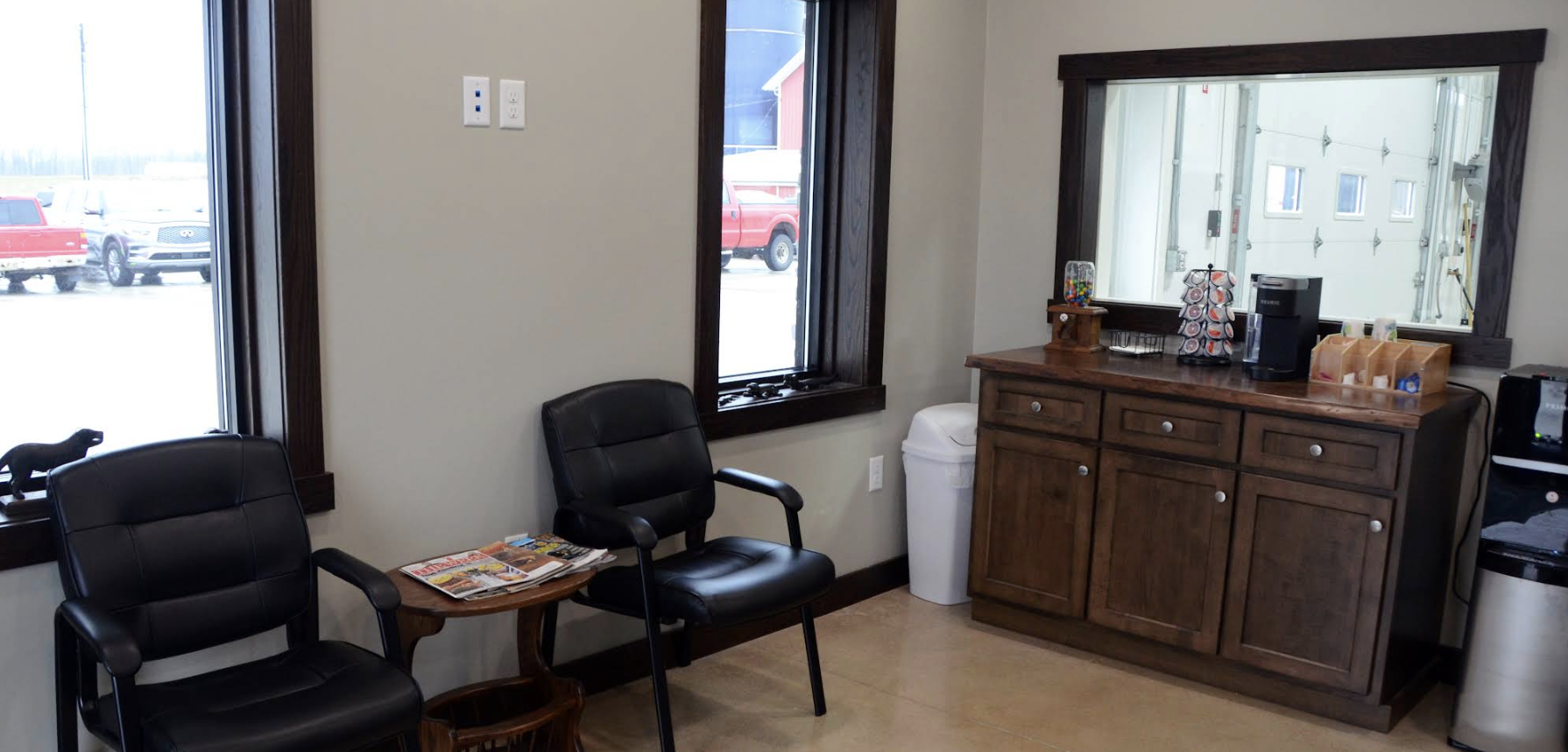 LaVerne's Repair customer waiting room